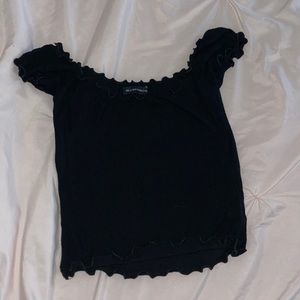 Brandy Melville  black off the shoulder top.